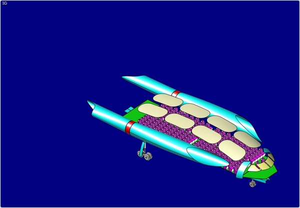 3dsmax new wave eco aircraft - New Wave Eco Aircraft Transport Assembly Model by RodgerSaintJohn