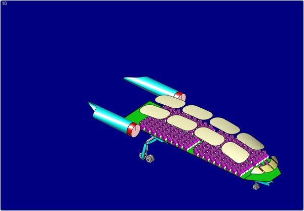 3dsmax new wave eco aircraft - New Wave Eco Aircraft Transport Assembly Model by RodgerSaintJohn