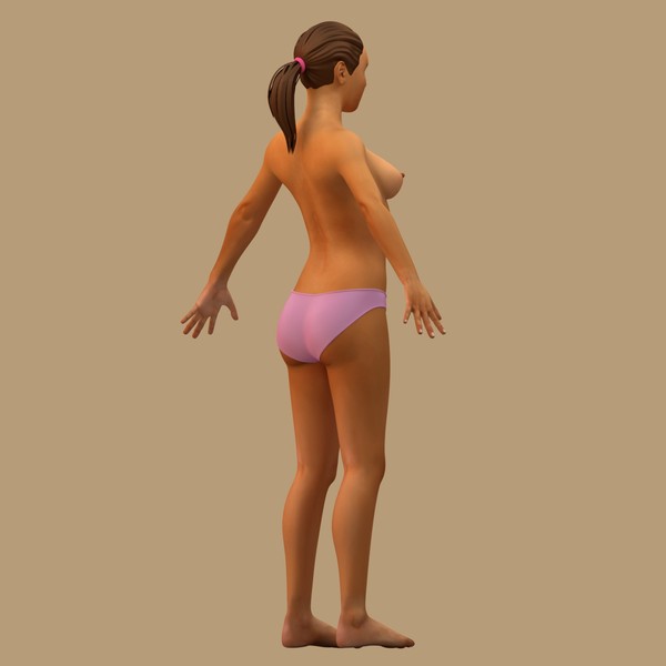 eleanor - adult female human 3d x - Eleanor - Adult Female Model by MKC 3D ARTS