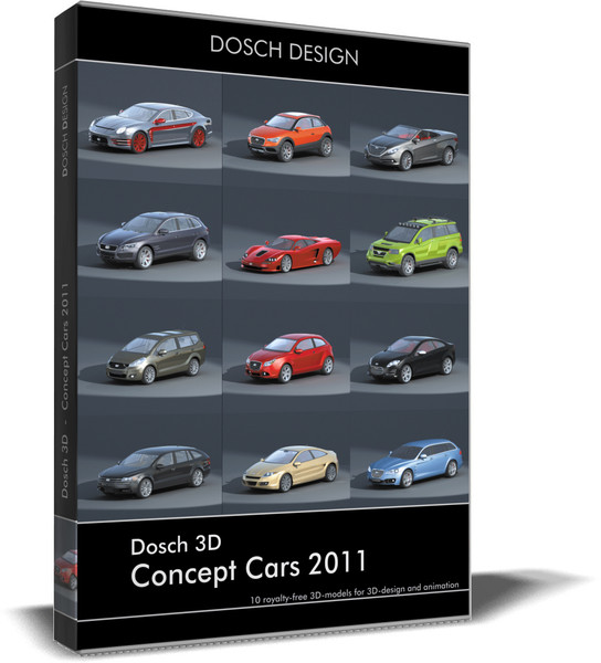 cars concept 1 3ds - DOSCH 3D: Concept Cars 2011 V1.1 by Dosch Design