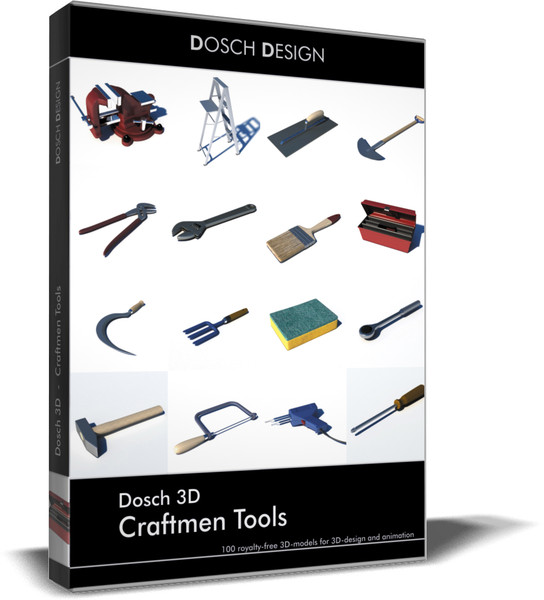 craftmen tools 3d 3ds - DOSCH 3D: Craftsmen Tools by Dosch Design