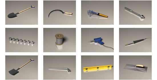 craftmen tools 3d 3ds - DOSCH 3D: Craftsmen Tools by Dosch Design
