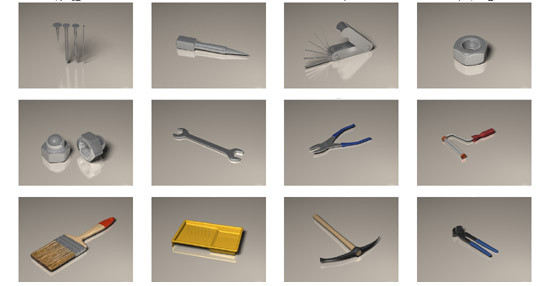 craftmen tools 3d 3ds - DOSCH 3D: Craftsmen Tools by Dosch Design