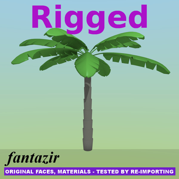 3d palm tree model - Cartoon Palm by fantazir