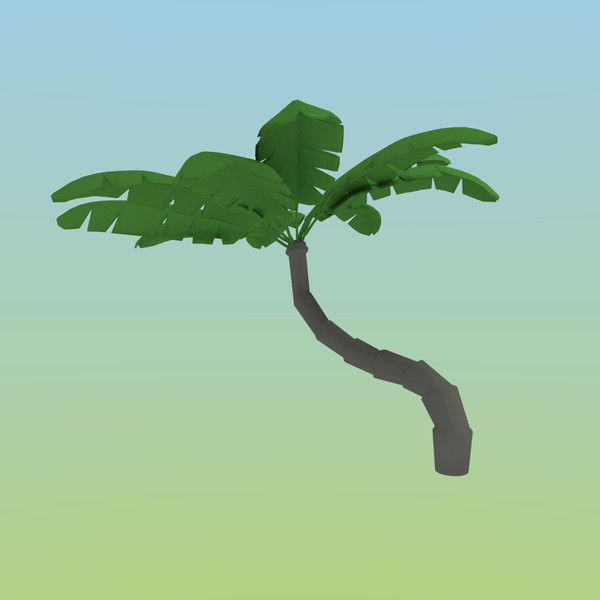 3d palm tree model - Cartoon Palm by fantazir