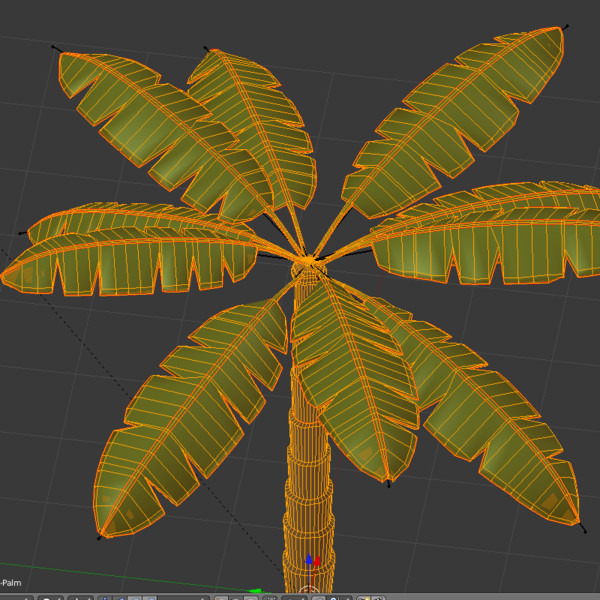 3d palm tree model - Cartoon Palm by fantazir