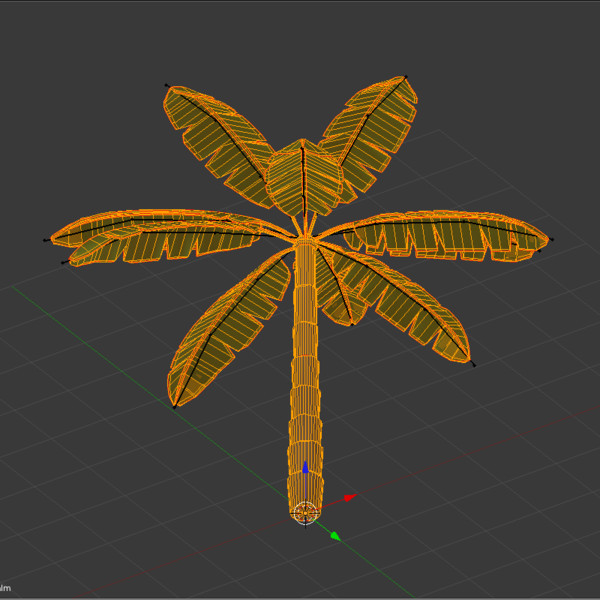 3d palm tree model - Cartoon Palm by fantazir