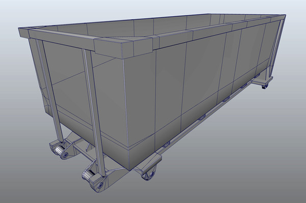 maya scaffolding dumpster - NYC_Scaffolding by damaggio