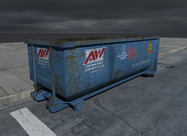 maya scaffolding dumpster - NYC_Scaffolding by damaggio