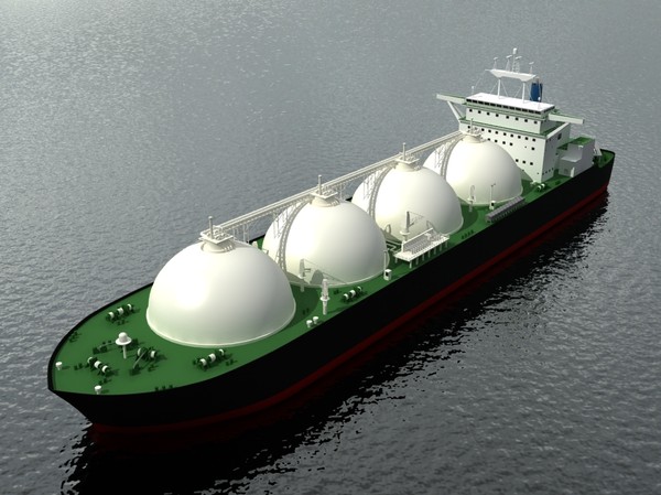 3d tanker ship lng - LNG Tanker Ship by yusuf joher taherali