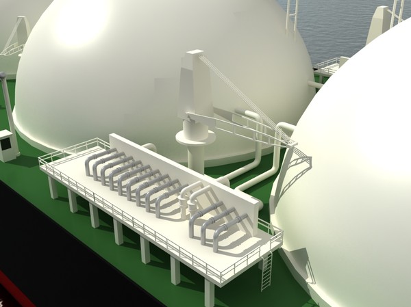 3d tanker ship lng - LNG Tanker Ship by yusuf joher taherali