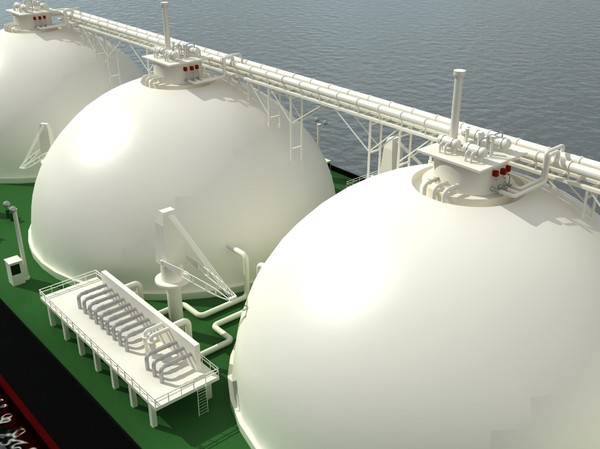 3d tanker ship lng - LNG Tanker Ship by yusuf joher taherali