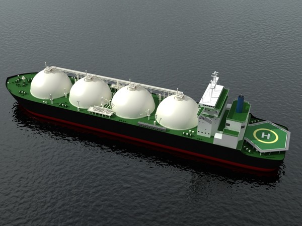 3d tanker ship lng - LNG Tanker Ship by yusuf joher taherali