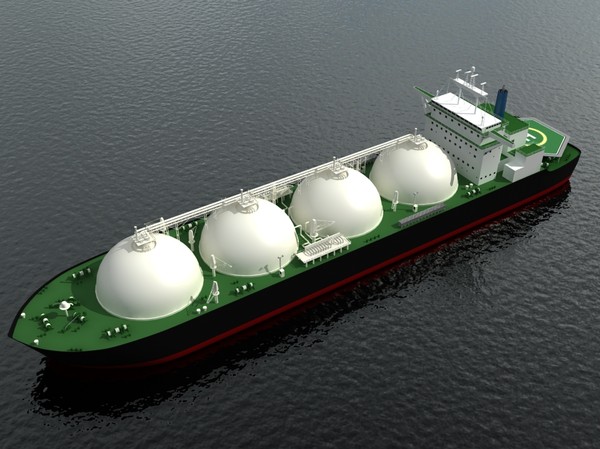 3d tanker ship lng - LNG Tanker Ship by yusuf joher taherali