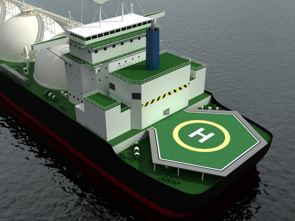 3d tanker ship lng - LNG Tanker Ship by yusuf joher taherali