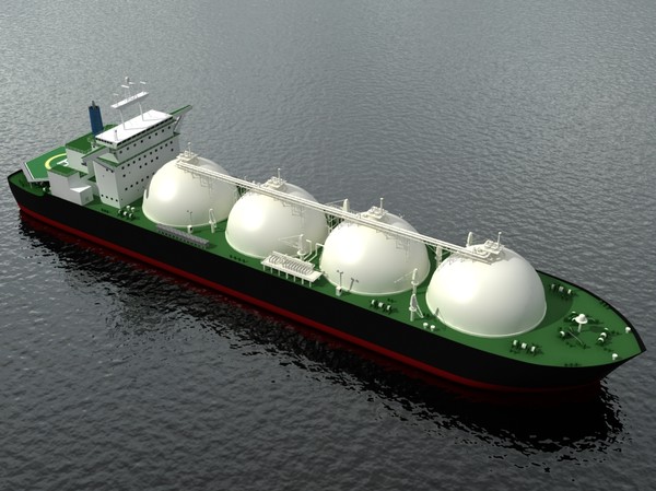 3d tanker ship lng - LNG Tanker Ship by yusuf joher taherali