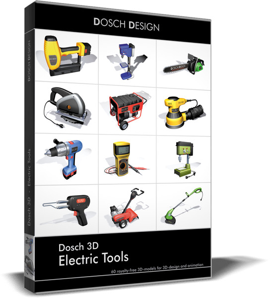 electric tools 3d model - DOSCH 3D - Electric Tools... by Dosch Design