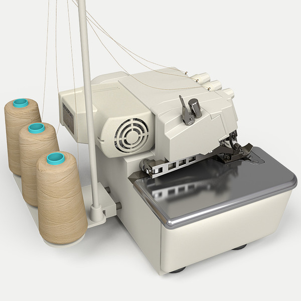 overlock sewing machine 3d model - Overlock by zbignev