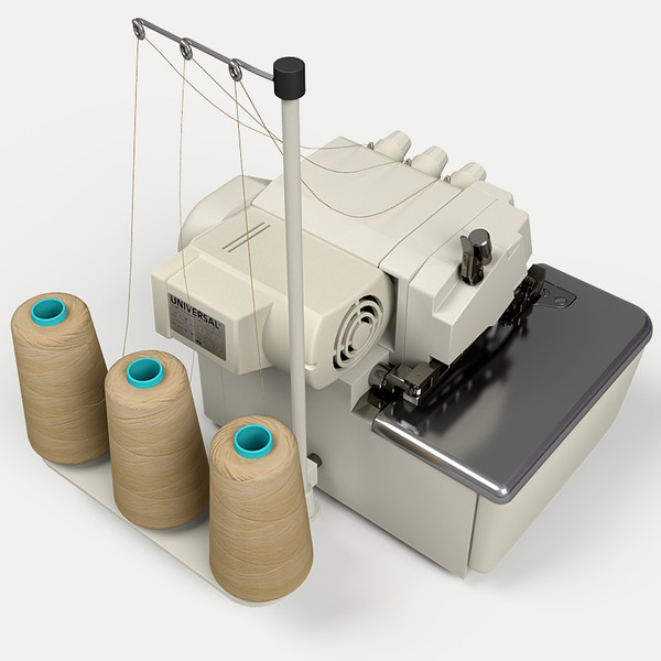 overlock sewing machine 3d model - Overlock by zbignev