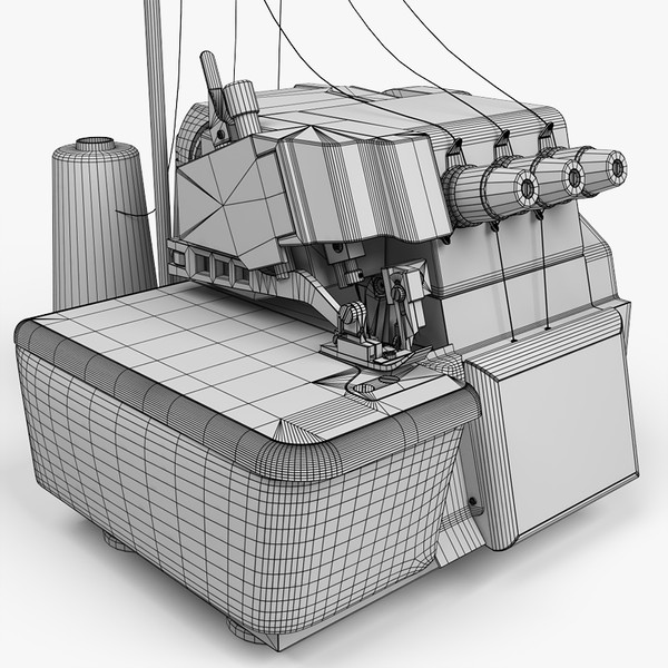 overlock sewing machine 3d model - Overlock by zbignev