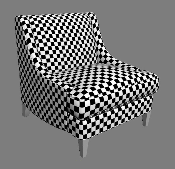 hickory white 4613-01 3d max - Hickory White 4613-01 armless chair by 3dlibrary