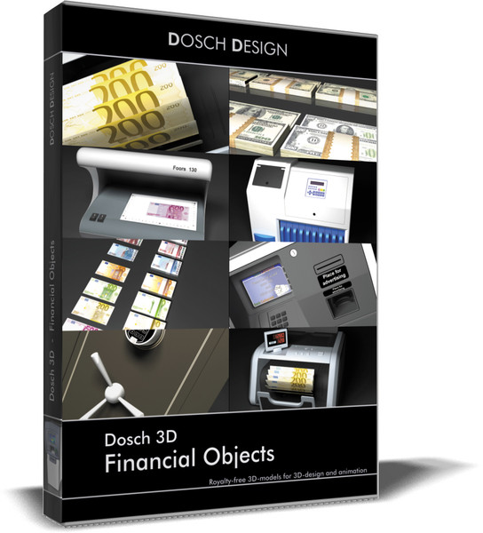 3d: financial objects 3d model - DOSCH 3D: Financial Objects by Dosch Design