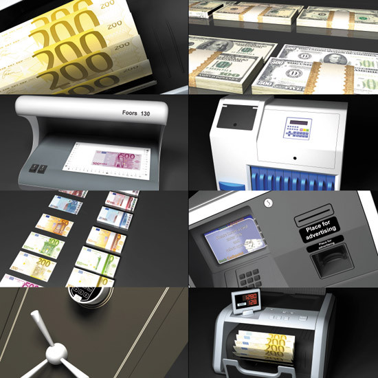 3d: financial objects 3d model - DOSCH 3D: Financial Objects by Dosch Design