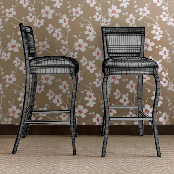 custom bar stool 02 3d model - Custom bar stool 02 by RTEwork