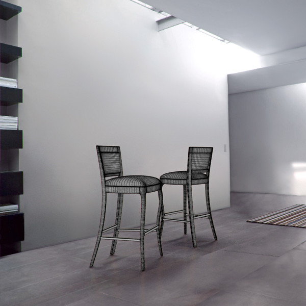 custom bar stool 02 3d model - Custom bar stool 02 by RTEwork