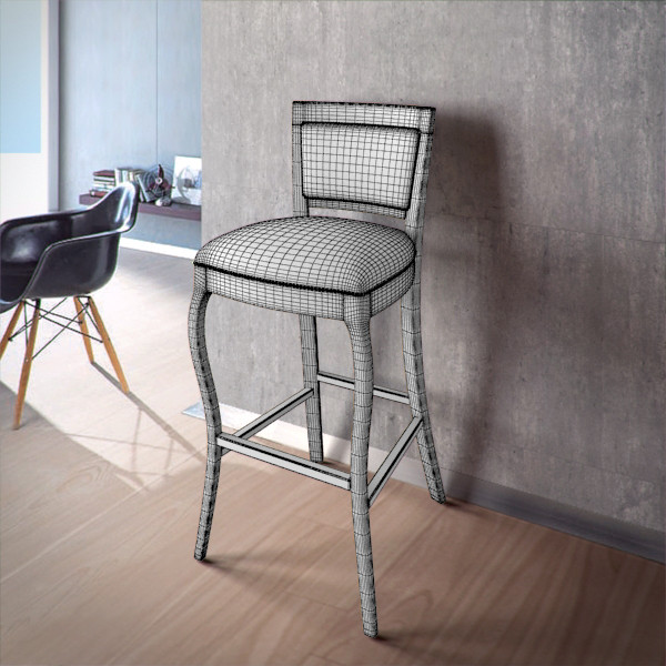custom bar stool 02 3d model - Custom bar stool 02 by RTEwork