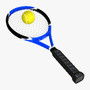 3d tennis racket ball