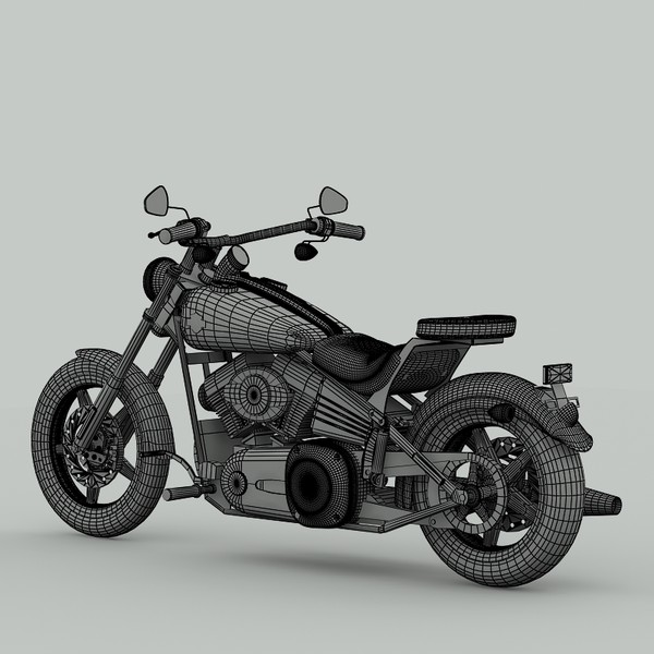harley davidson rocker 3d model - Harley Davidson Rocker by Sandu_Bublic