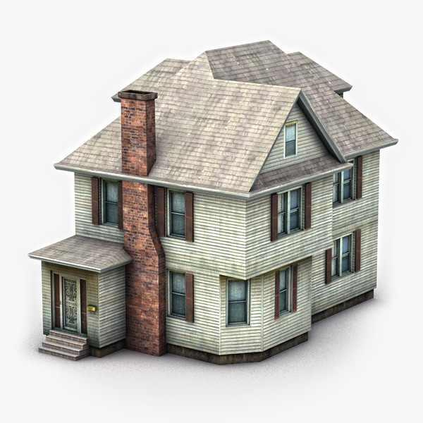 3dsmax house clapboard siding - Clapboard Siding House (1) by NesAn Studio
