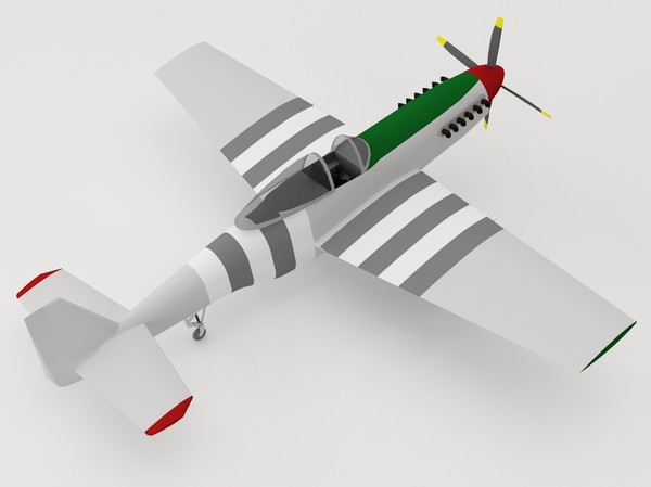 p51 fighter 3d 3ds - p51 by luledesign