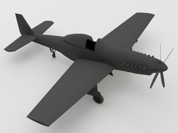 p51 fighter 3d 3ds - p51 by luledesign