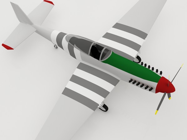 p51 fighter 3d 3ds - p51 by luledesign