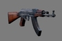 ak-47 gun 3d 3ds