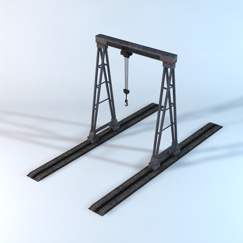 3d crane gantry model - Crane 3 (Gantry Crane) by NesAn Studio