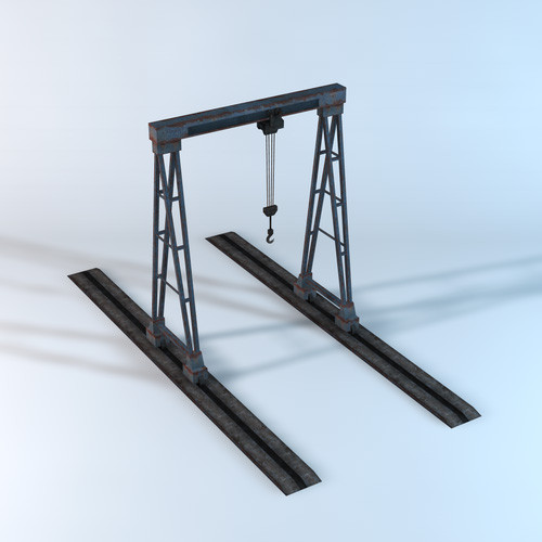 3d crane gantry model - Crane 3 (Gantry Crane) by NesAn Studio