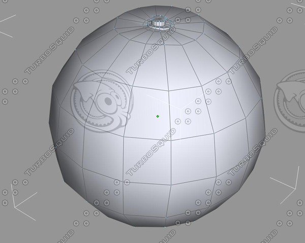 3d fruit orange apple model - fruit by byrz