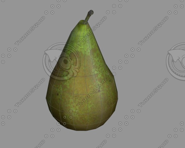3d fruit orange apple model - fruit by byrz