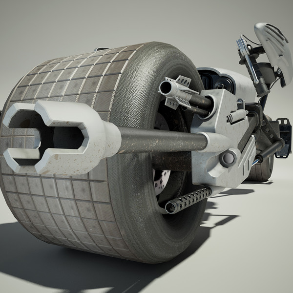 dark bike 3ds - Batpod by Render Steel