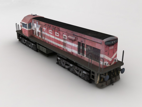 3d tcdd railways u20c ge model - DE21505 (GE-U20C) by Mertcan0403