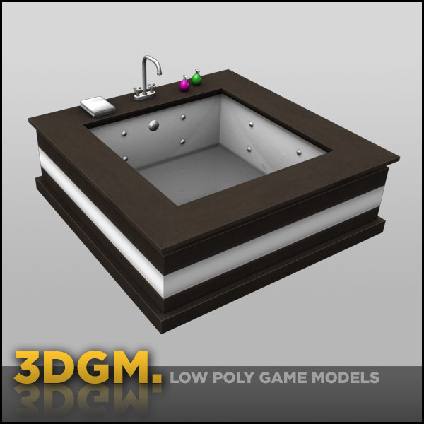 3d modern bath model - bath modern 3DGM by 3D Game Models