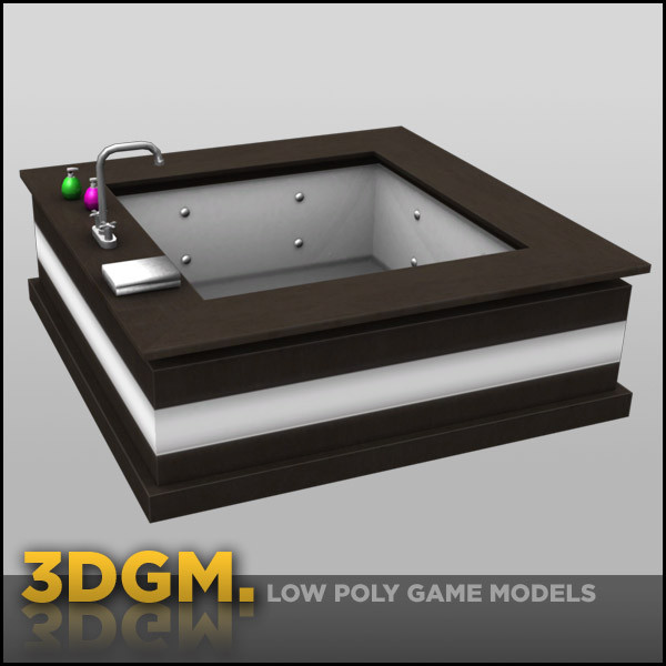 3d modern bath model - bath modern 3DGM by 3D Game Models