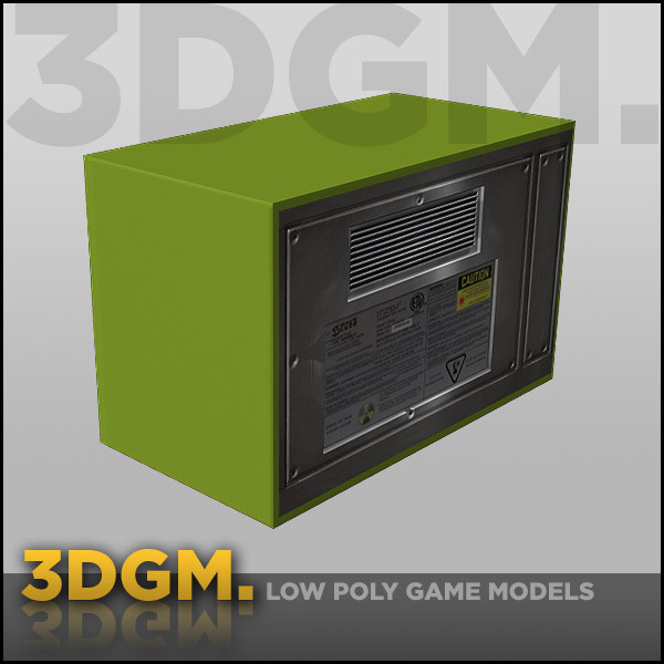 3d model microwave retro - microwave retro 3DGM by 3D Game Models