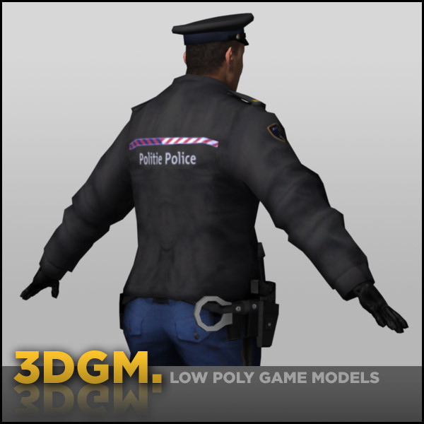 3d policeman real time model - Police dutch 3DGM by 3D Game Models
