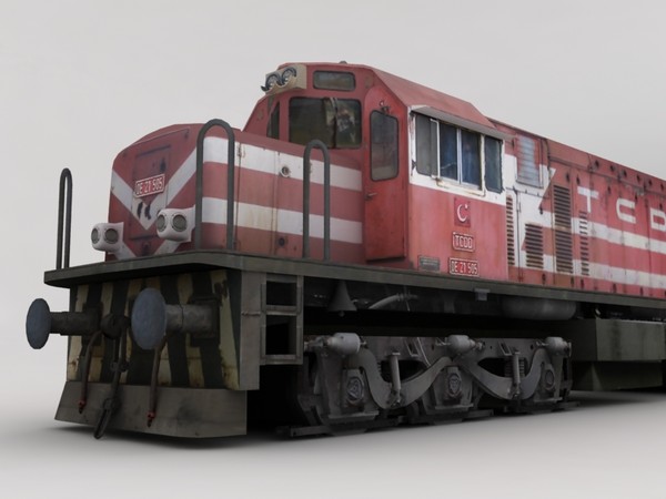 3d tcdd railways u20c ge model - DE21505 (GE-U20C) by Mertcan0403