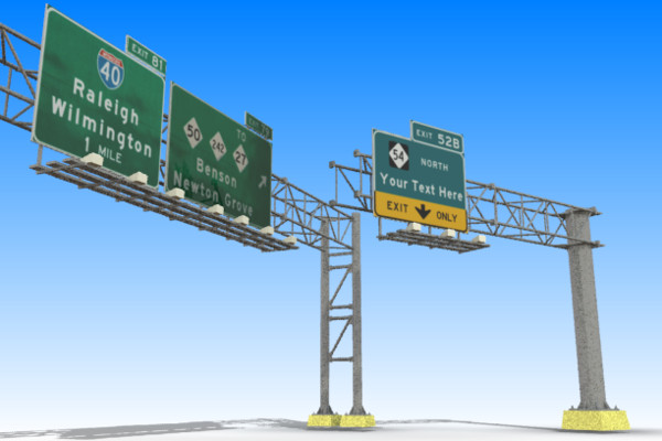 3ds highway signs - Highway Signs... by stoplight96