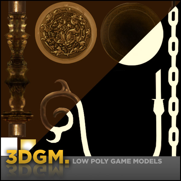 3d model chandelier perfect real - Chandelier 3DGM by 3D Game Models